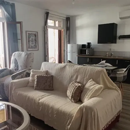 3, 1er étage, Large T2 Avec Terrasse Commune Amélie-les-Bains-Palalda